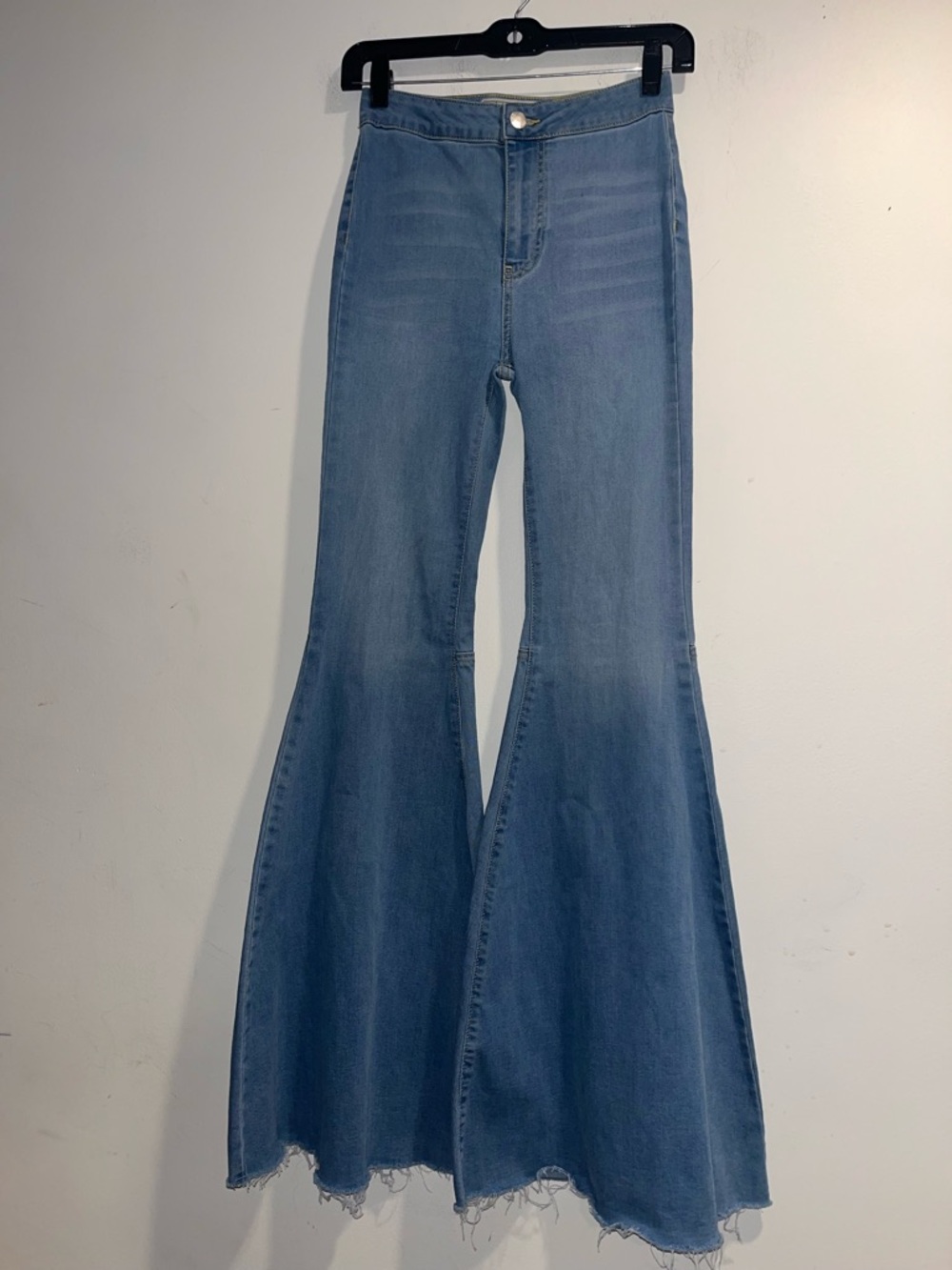 FREE PEOPLE Raw hem super flare jeans